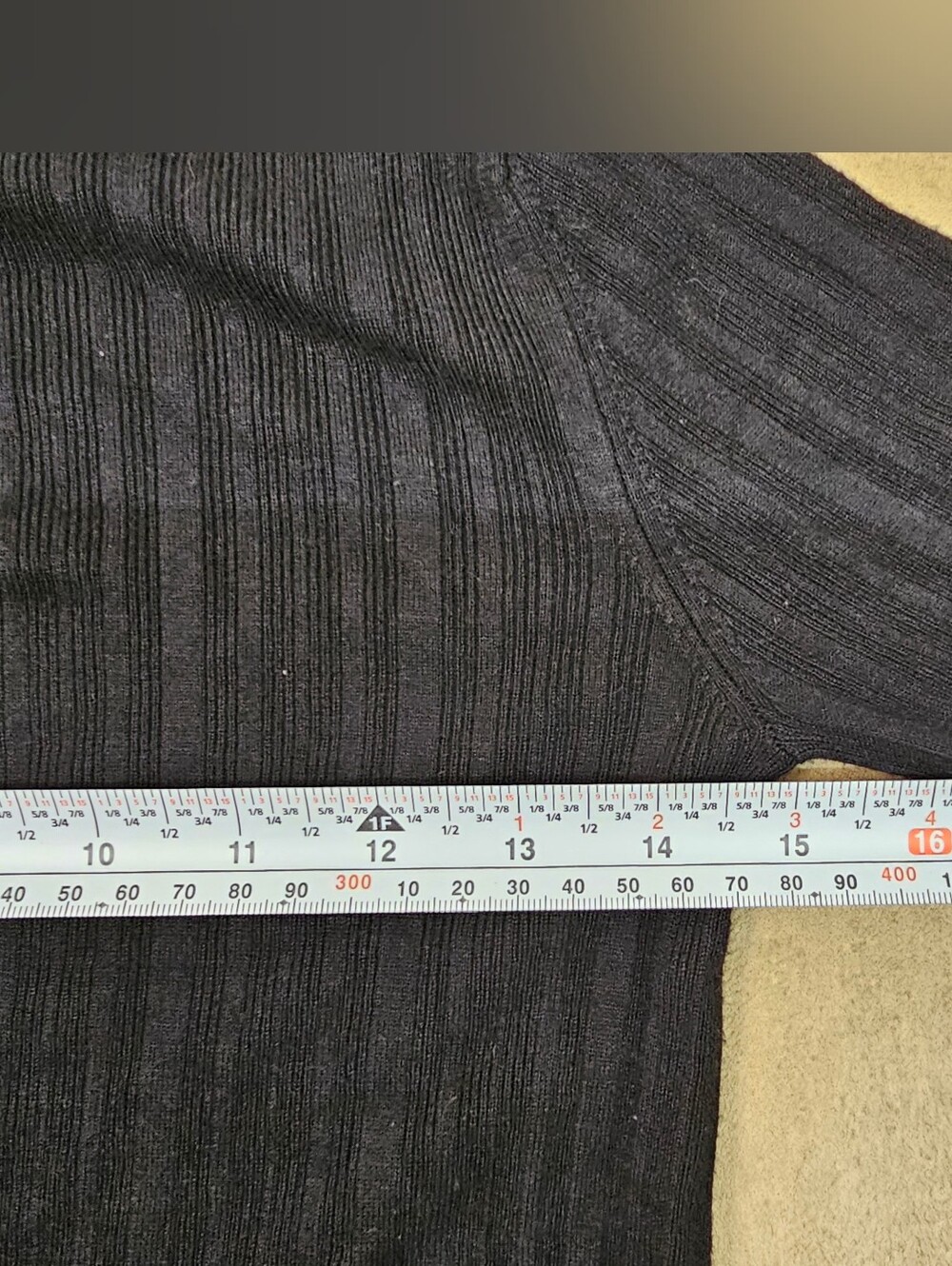 Garage Black Ribbed Button-Front Cropped Sweater - Picture 7 of 8